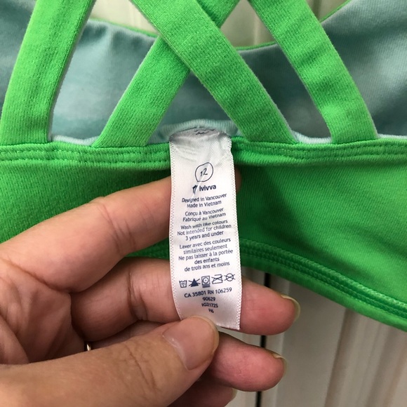 Reversible Ivivva by Lululemon girl’s bra - Picture 12 of 13